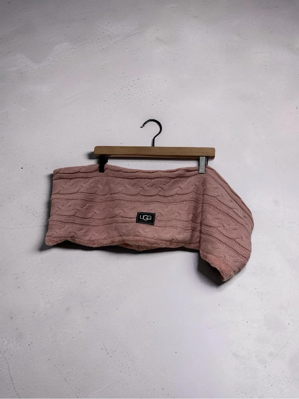 UGG Dusty Rose Cable Knit Neck Warmer